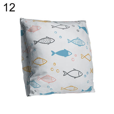 

Double-sided Print Geometric Fish Throw Pillow Case Cushion Cover Bed Car Decor