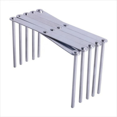 

Pot Lid Dish Holder Rack Steamer Shelf Tray Cookware Kitchen Accessories Adjustable Length Stainless Steel