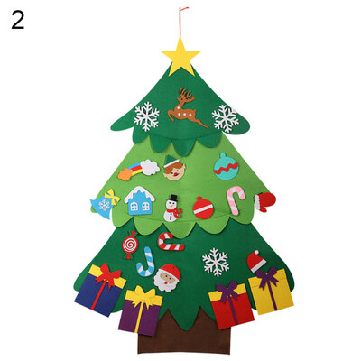 

Cute Chrismas Santa Claus Elk Fake Tree Hanging Pendant Party Wall Decoration
