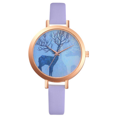 

Relojes Mujer Watch Women Female Hour Fashion Deer Pattern Women Watches Montre Femme Ladies Lvpai PU Leather Quartz Watch 233