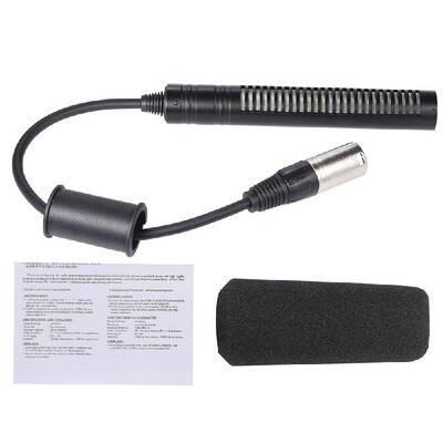 

Video Recording Interview Photography Stereo Condenser Unidirectional Microphone Mic for Sony Panosonic Camcorders--XLR Interface