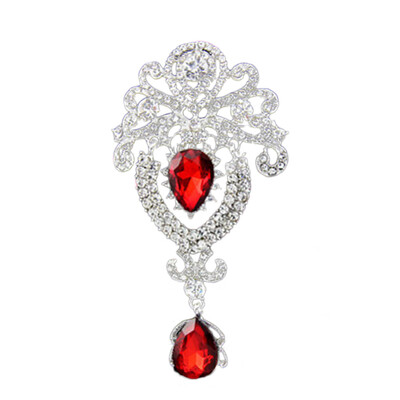 

New Wedding Jewelry Valentine Day Gift Ladies Girls Luxury Platinum Plated Dazzling Crystals Rhinestones Drops Crown