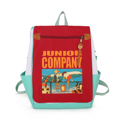 

Korean version of hurdle double shoulder bag junior&high school students Japanese cartoon letter ins Chaojie shooting girl ret