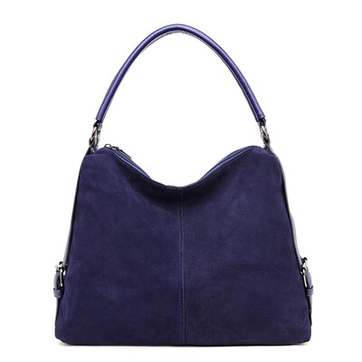 

LEFTSIDE Real Split Suede Leather Shoulder Bag For Women 2018 Female Casual Handbag Messenger Top-handle bags Good Quality