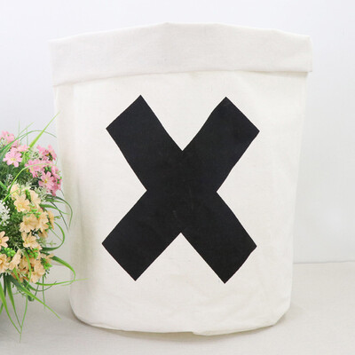 

〖Follure〗Waterproof Canvas Laundry Clothes Basket Storage Basket Folding Storage Box