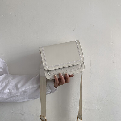 

Sen temperament contrast color small square bag 2019 new wave fashion casual Messenger bag chic wild broadband shoulder bag