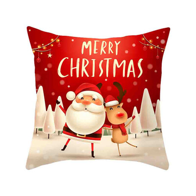 

Siaonvr Christmas Pillow Cover Decor Pillow Case Sofa Waist Throw Cushion Cover