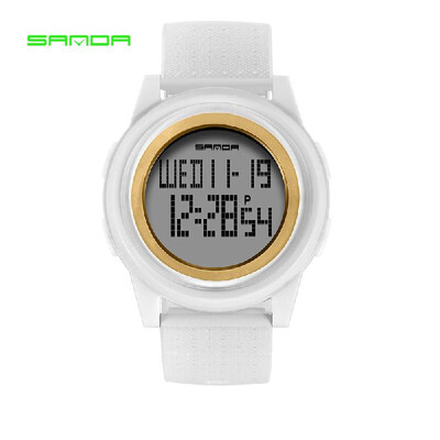 

SANDA 337 Ultra-thin 9mm Sport Watch Men Electronic LED Digital Wrist Watches Waterproof Clock Calendar Watch for Male