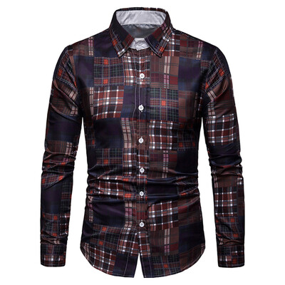 

Plaid Print Long Sleeves Shirt