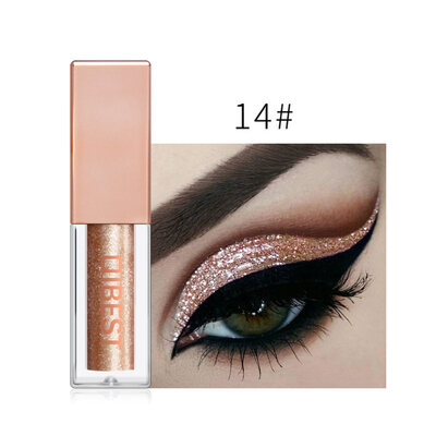 

Glitter Pearly Metallic Liquid Eyeshadow High Gloss Long Lasting Eye Makeup