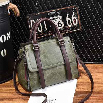 

Baobao Female Port Wind Autumn&Winter Slant Bag Korean version of fashionable hand-held chic retro one-shoulder bag with larg