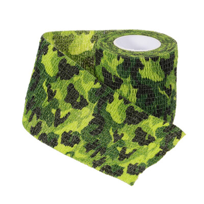 

1 Roll Reusable Outdoor Military Camouflage Hunting Camping Cycling Wrap Elastic Stealth Tape 5CMx45M