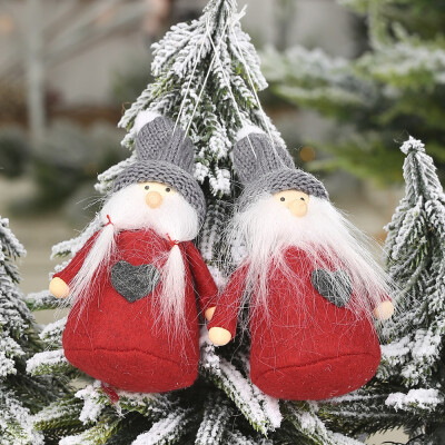 

〖Follure〗Christmas Plush Santa Old Man Doll Ornaments Creative Gift Xmas Tree Decoration