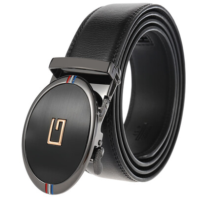 

Fashion automatic buckle belt mens leather belt automatic buckle new alloy belt LY36-1284-1