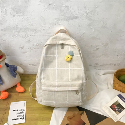 

Tailored Large Capacity Solid Color Waterproof Nylon Casual Backpack School Bag