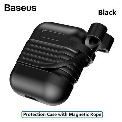 

Baseus Wireless Earphone Protect Case with Anti Lost Magnetic Rope Airpods Air Pod Case Accessories