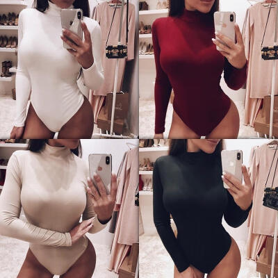 

Women&39s long-sleeved high-necked tight-fitting jumpsuit