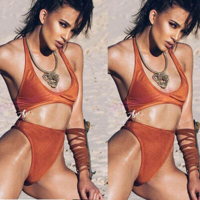 

New 2017 Women Push-up Padded Bra Bandage Bikini Set Bathing Swimwear Swimsuit