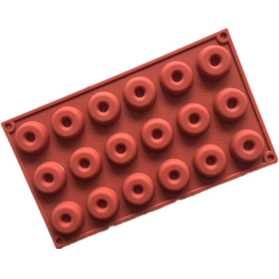 

Nice 1Pcs 18 Cavity Silicone Mini Donut Pan Muffin Cups Cake Baking Tray Biscuit Mold Donut Maker Tool