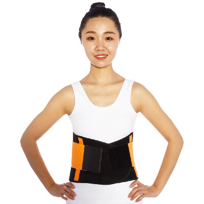 

Portable Waist Support Belt for Lower Back Pain Relief Back Brace for Lumbar Protect with 4 ABS Supporting Strip 5 Size Optional