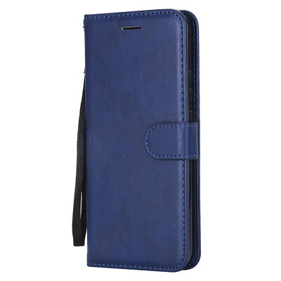 

Plain PU Leather Flip Wallet Case For huawei Mate 20 Lite With Card Holder