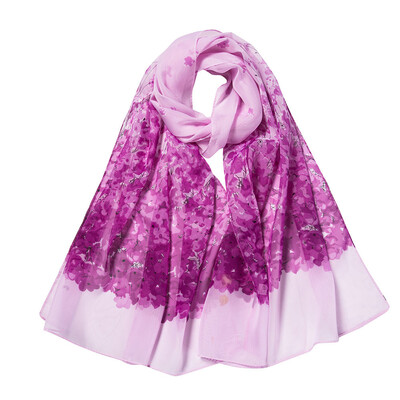 

Gobestart Fashion Women Flower Printing Long Soft Wrap Scarf Shawl Scarves
