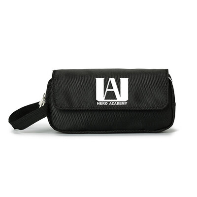 

My Hero Acaedmia Anime Cartoon Double Zipper Large Capacity Pencil Case Student Supplies Storage Bag Coin Purse