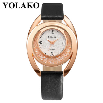 

YOLAKO Watch Women Bracelet Ladies Watch With Rhinestone Clock Womens Vintage Fashion Dress Wristwatch Relogio Feminino Gift 533