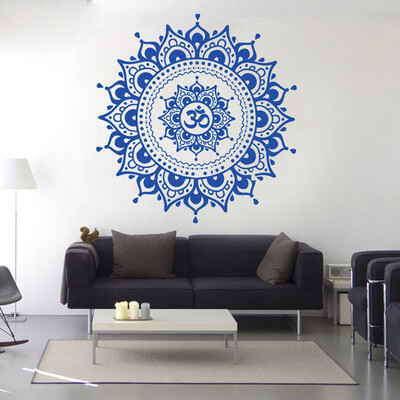 

〖Follure〗Mandala Flower Indian Bedroom Living Room Wall Stickers Decal Art Mural Home