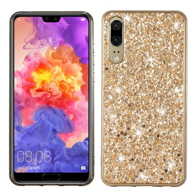 

MOONCASE Huawei P20 Flash Powder TPU-Gold