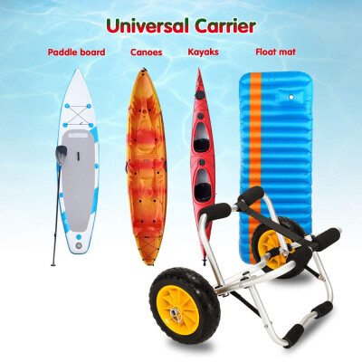 

Kayak Canoe Jon Boat Carrier Dolly Trailer Tote Trolley Transport Cart On Wheel
