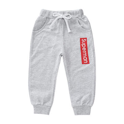 

Spring Kids Pants Boys Casual Cotton Sports Elastic Waist Trousers Clothing