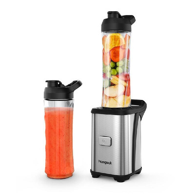 

Homgeek Mini 350W Fruit&Vegetable Single Serve Juice Extractor Personal Smoothie Blender Detachable Food Processor Vegetable F