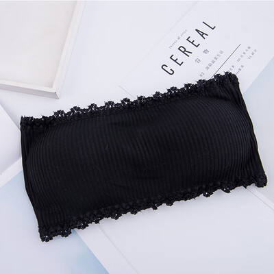 

Rear Three-Breasted Thread Strapless Tube Top Solid Color Knit Thread Tube Top