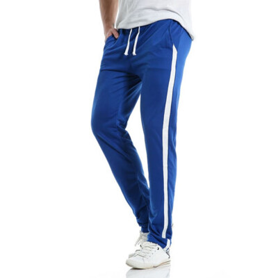 

Gobestart Mens Casual Slim Sports Pants Striped Trousers Baggy Harem Long Pants