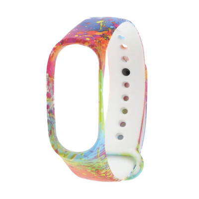 

Silicone Multicolor Printed Watch Band Bracelet Strap for Xiaomi Mi Band 3