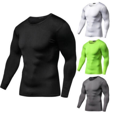 

New Fashion Men&39s Long-sleeved T-shirt Fitness Cosplay Costume Slim Compression Top