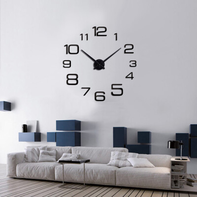 

Siaonvr Creative Digital DIY Wall Clock Mirror Wall Clock Home Decoration