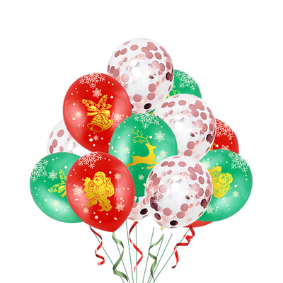 

Toponeto 13PC 12 Foil Latex Confetti Merry Christmas Latex Balloons For Party Decoration
