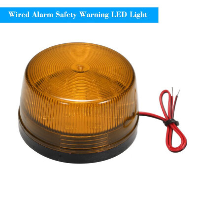 

Wired Alarm Strobe Signal Safety Warning LED Light Flashing Waterproof 12V 120mA Safely Security for Alarm System Orange