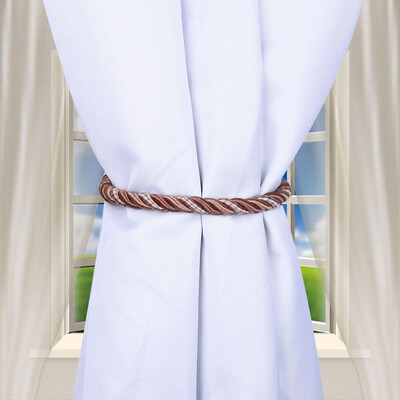 

Toponeto Ropes Tie Backs for Window Curtain Cord Buckle Tiebacks Braided Tie Backs