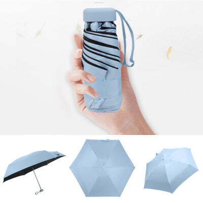 

JPGIF Flat Lightweight Umbrella Parasol Folding Sun Umbrella Mini Umbrella