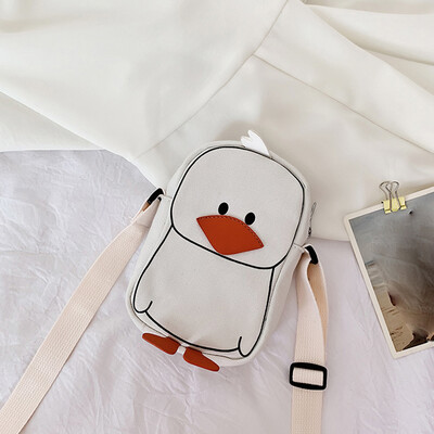 

Tailored Women Bags Wild Adult Children Shoulder Bags Funny Duck Shoulder Messenger Bag