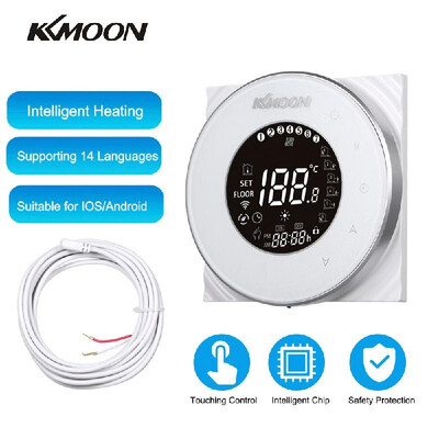 

KKmoon Digital Underfloor Heating Thermostat for Electric Heating System Floor & Air Sensor with WiFi Connection & Voice Control E