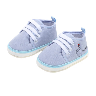 

Spring Autumn Baby Boys Girls First Walkers Casual Shoes Soft Sole Anti-slip Finger Pattern Crib Shoes