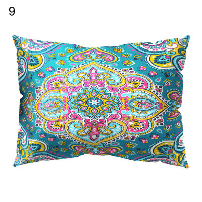 

Ethnic Style Polyester Peach Skin Pillow Case Sofa Waist Throw Cushion Cover