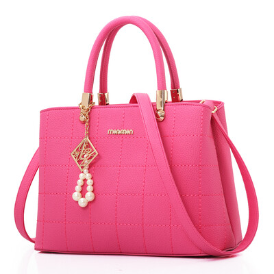 

Womens Chaohua Korean fashion single shoulder slanting large capacity Baitao leisure handbag for middle-aged&old people