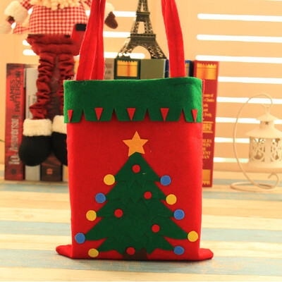 

Tailored Christmas Red Cartoon Old Man Snowman Candy Tote Child Gift Bag