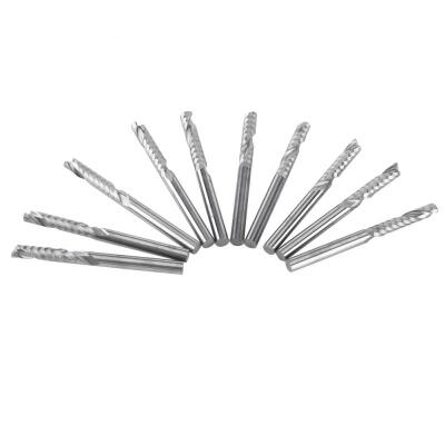 

Greensen 10pcs Single Flute End Mill Cutter CNC Tool Bits 3175mm Diameter 22mm Cutting Edge Length