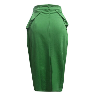 

Roseonmyhand Women Ladies Vintage Work Stretchy Office Formal Solid Slim Fit Pencil Skirt